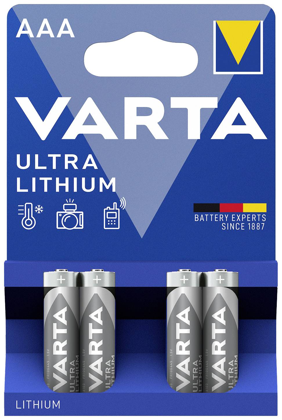 Varta Lithium Aaa Bli 4 Micro (aaa)-batterie Lithium 1100 Mah 1.5 V 4