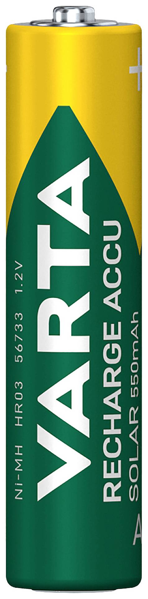 Varta Rech.ac.solar Aaa550mah Bli2 Micro (aaa)-akku Nimh 550 Mah 1.2 V
