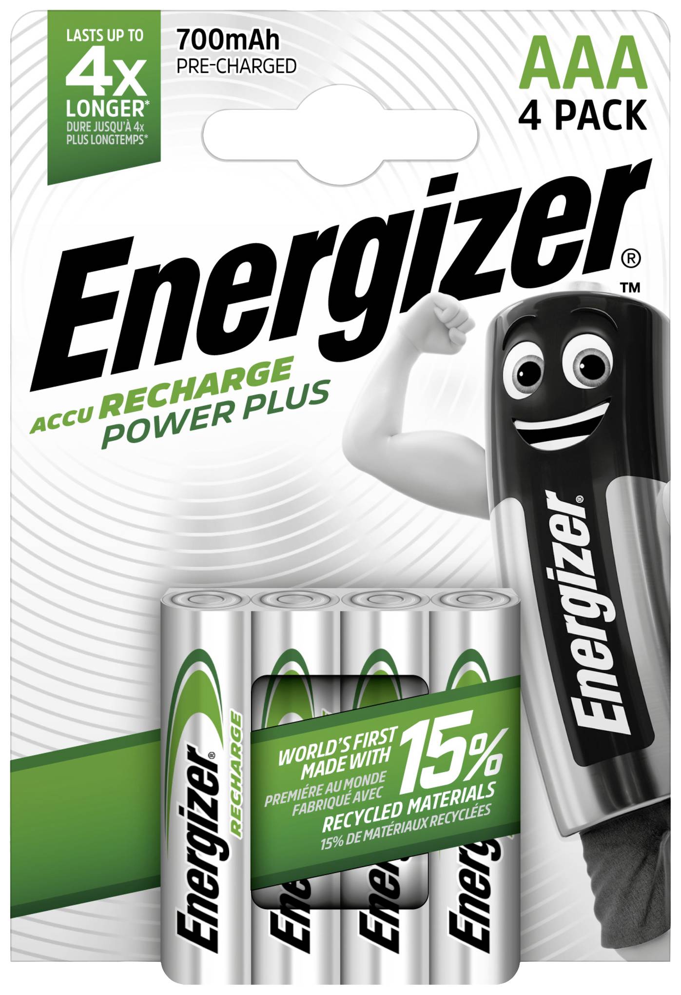 Energizer Power Plus Hr03 Micro (aaa)-akku Nimh 700 Mah 1.2 V 4 St.
