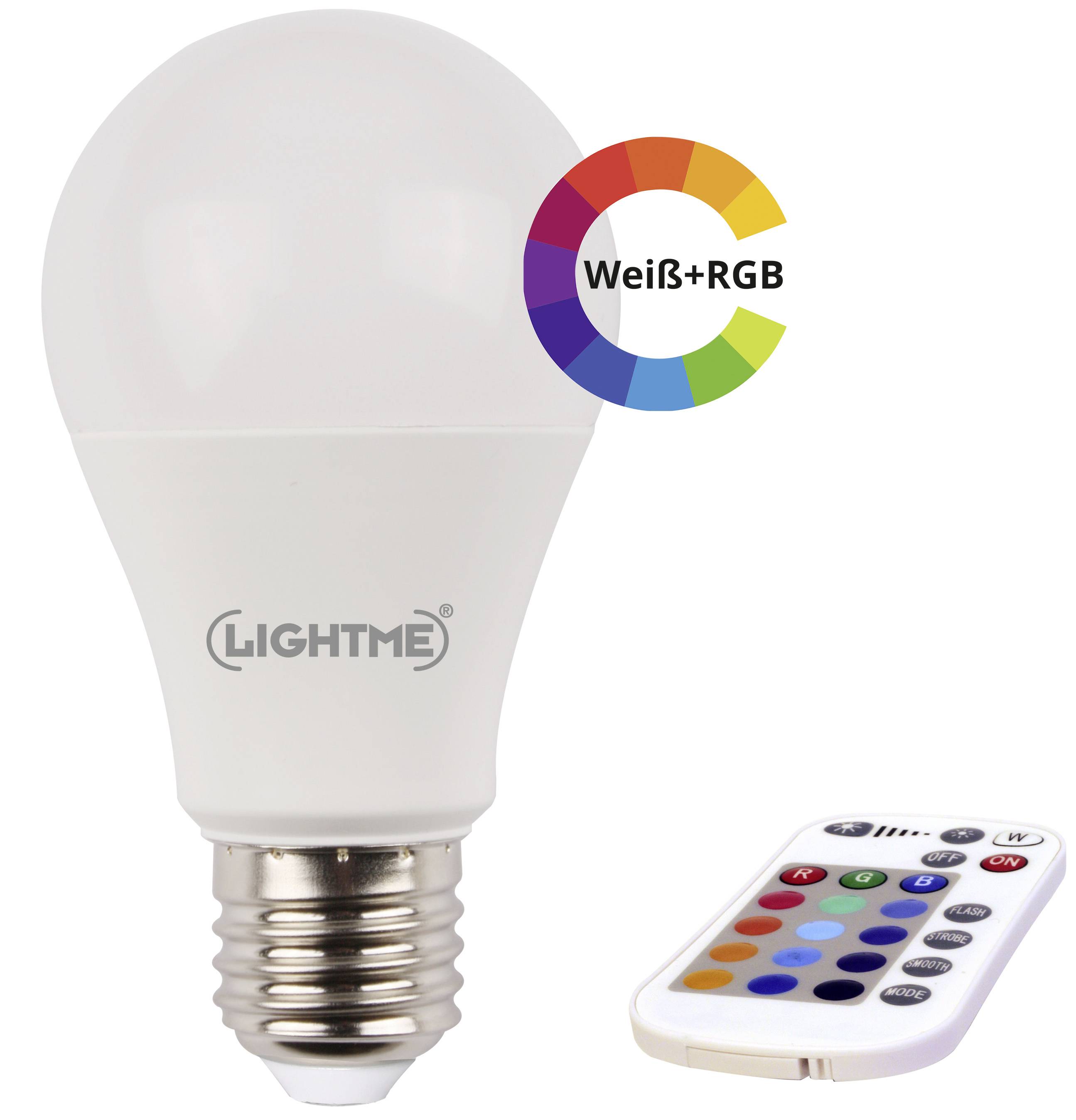 LightMe LM85193 LED EEK F A - G E27 Glhlampenform 6 Вт 48 Вт RGBW x L 3390₽