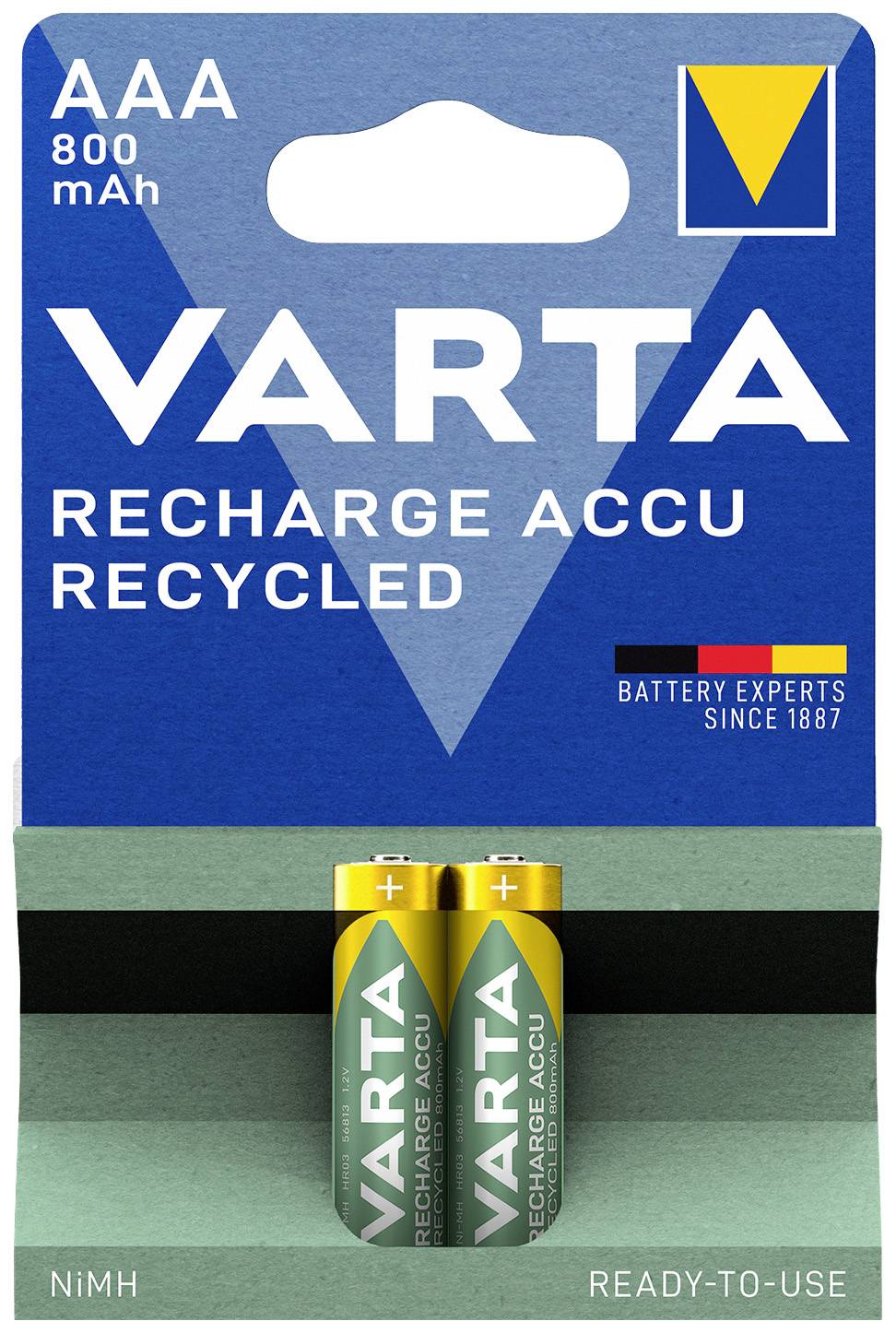 Varta Rech.ac.recyc.aaa800mah Bli2 Micro (aaa)-akku Nimh 800 Mah 1.2 V