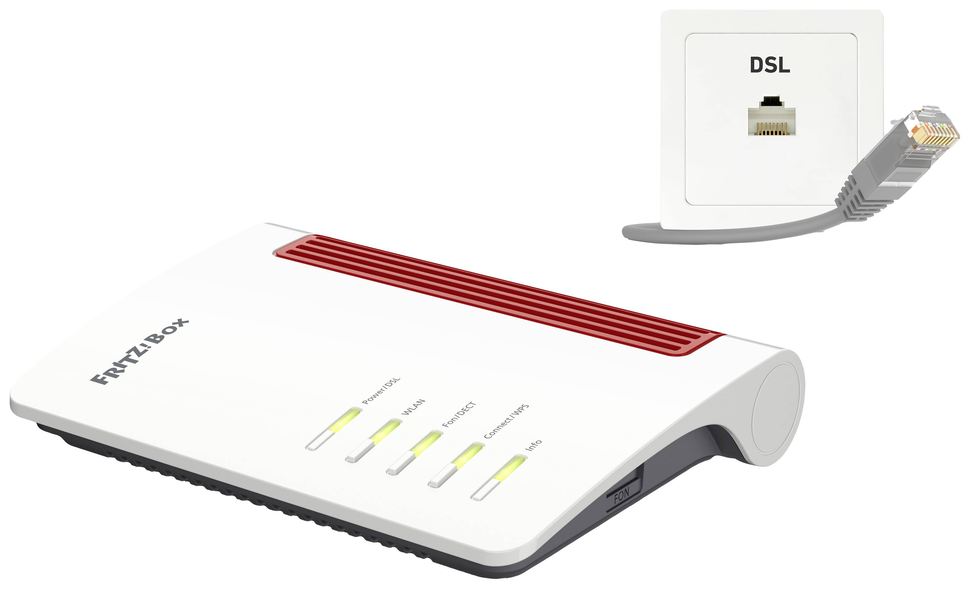 Fritz! WLAN Router mit Modem FRITZ!Box 7510 Integriertes Modem: VDSL ...