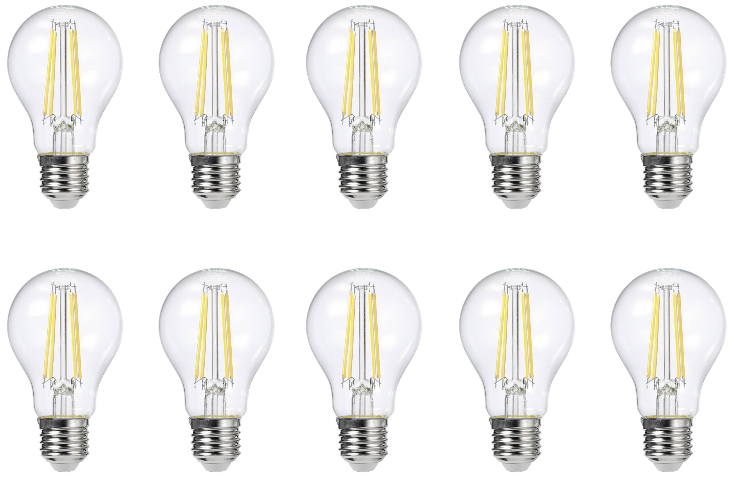 Светодиодная лампа Sygonix SY-5275992 EEK E A - G E27 Glhlampenform мощностью 73 Вт 60 Вт теплого света 5090₽