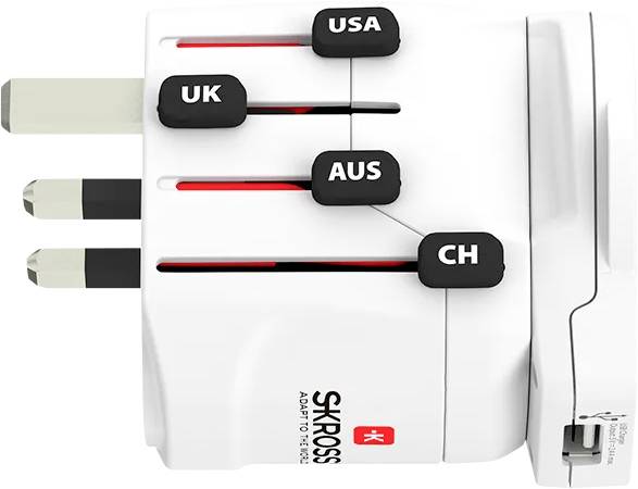 Skross 1.302539 Reiseadapter Pro World и USB