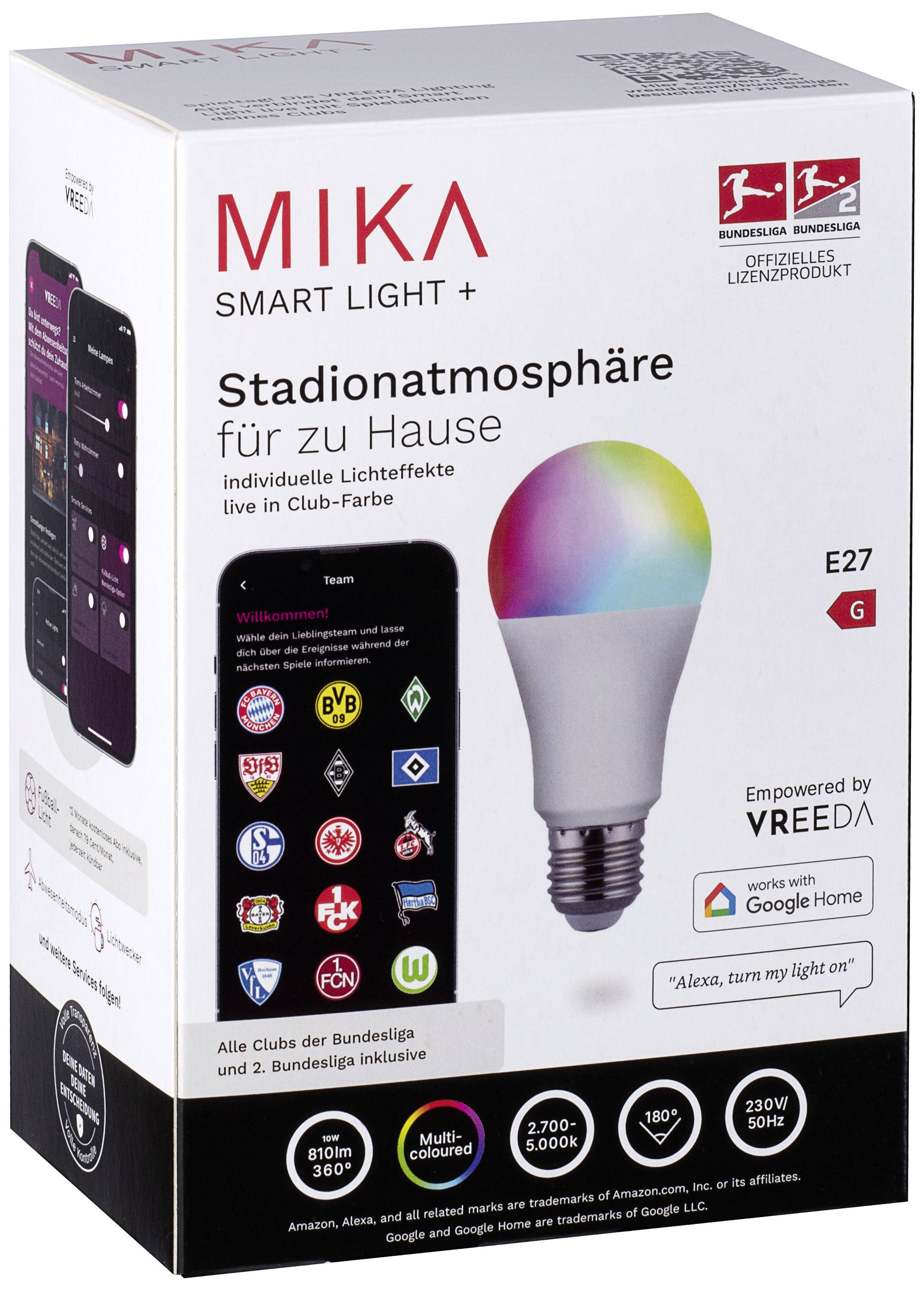 Светодиод Just Light-Leuchtmittel EEK: G (A - G) E27, 10 Вт RGB, теплый и нейтральный...