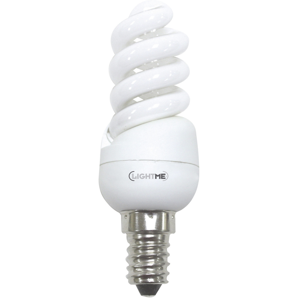 LightMe Energiesparlampe EEK: G (A - G) E14 95 mm 230 V 8 W = 44 W Warmwei S...