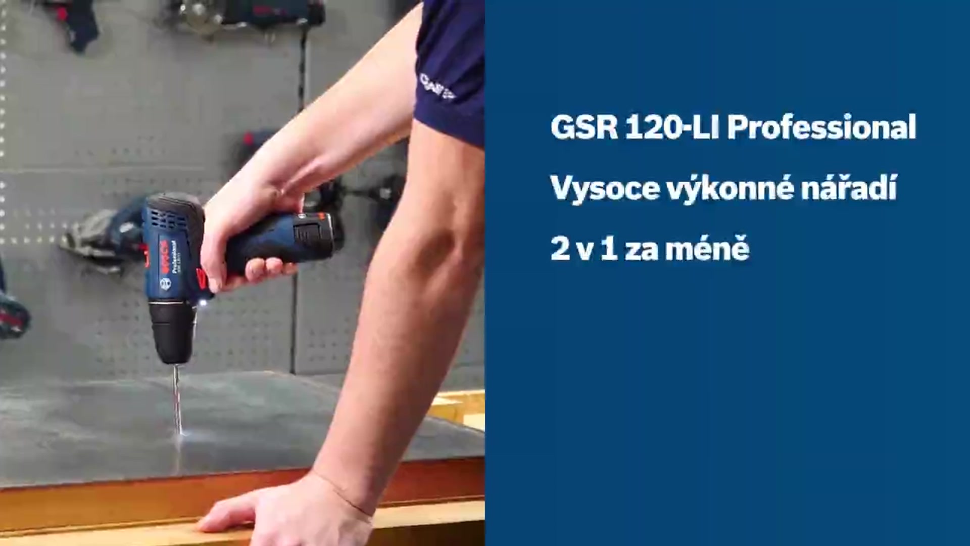 Kombinovaná sada: GSR 120-LI + GLI 12V-300 + 2× GBA 12V 2.0Ah + GAL 1210 CV v kufříku