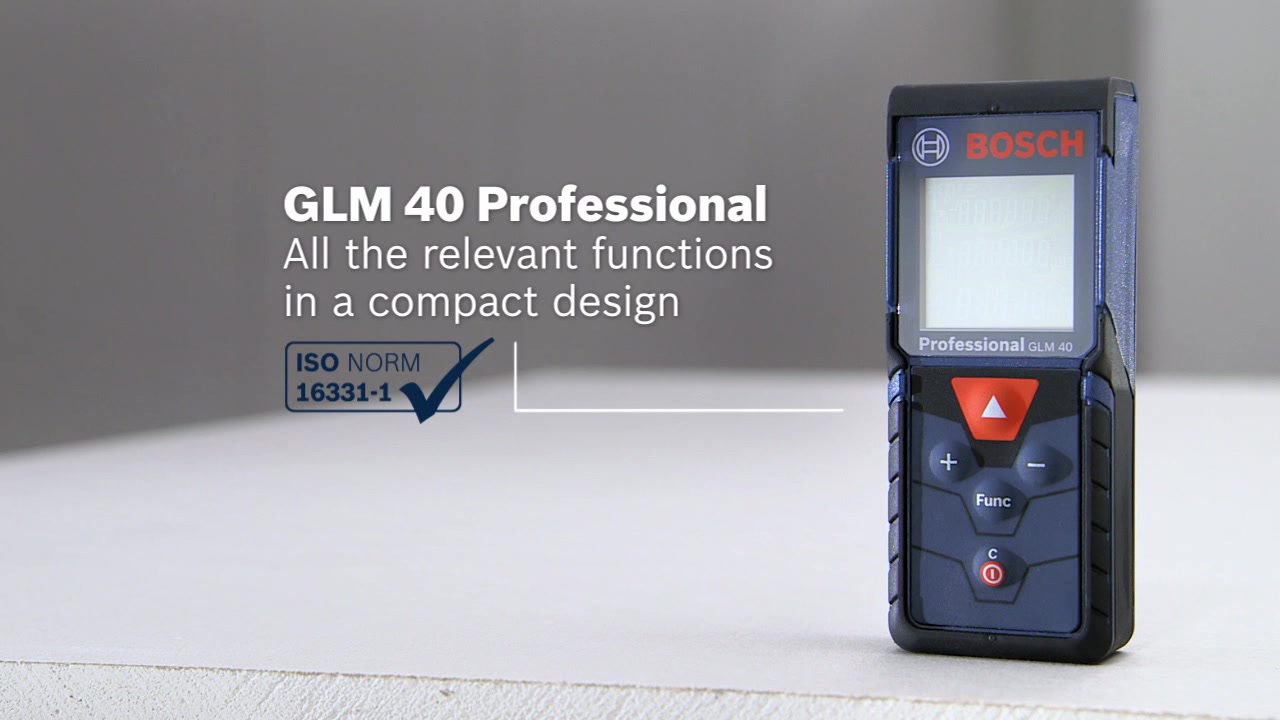 ▷ Medidor laser glm-40 profesional de bosch construccion / industria ®