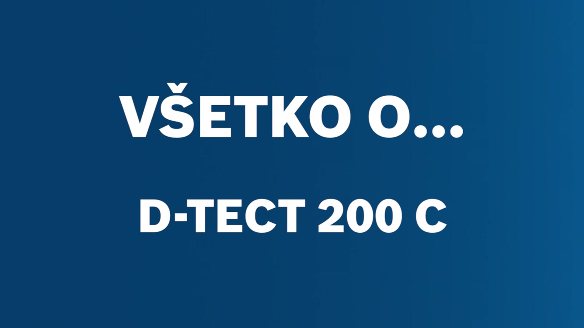 Detektor D-tect 200 C