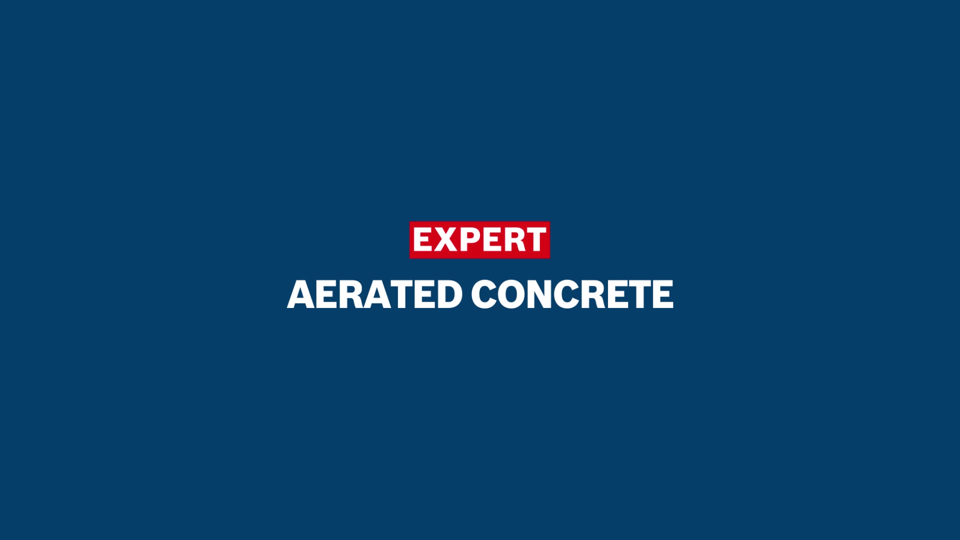 EXPERT Aerated Concrete