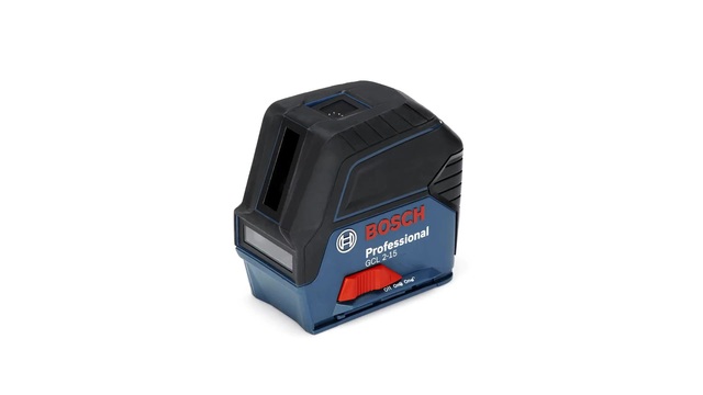 Bosch Laser points et lignes GCL 2-15 Professional, Laser Cross Ligne Bleu/Noir, 15 m, 0,3 mm/m, 4°, Rouge, 650 nm (<1 mW), Niveau de pointage