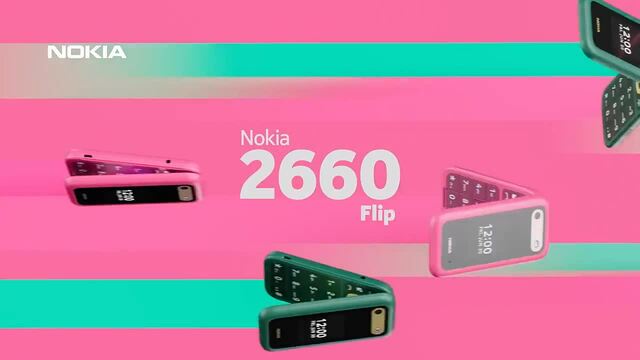 Nokia 2660 Flip, Handy Schwarz, Dual-SIM