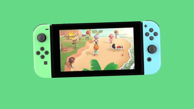 Nintendo Switch Lite -Tasche & -Schutzfolie weiß/grün, Animal Crossing: New Horizons-Edition