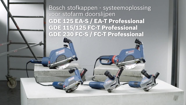 Bosch Stofkap GDE 125 EA-S opzetstuk Blauw/zwart
