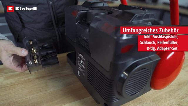 Einhell Kompressor TE-AC 6 Silent rot/schwarz, 550 Watt