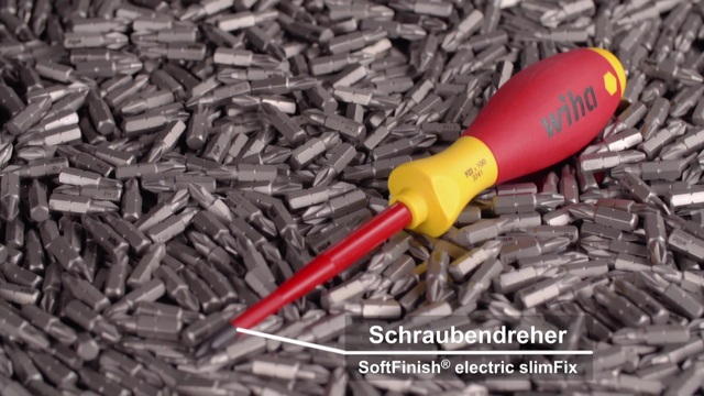 Wiha Schraubendreher-Set SoftFinish electric slimFix, 12-teilig rot/gelb