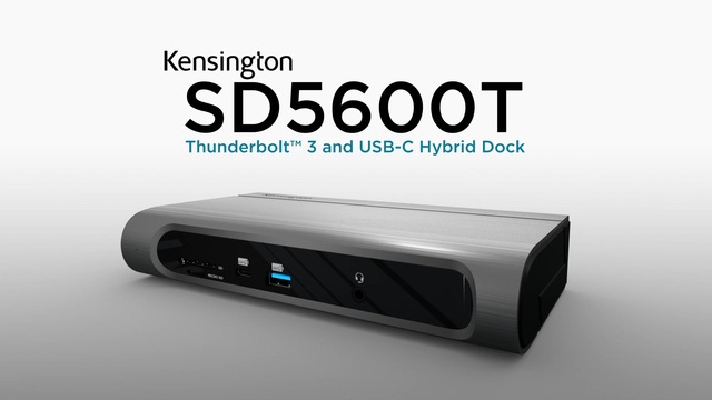 Kensington SD5600T, Dockingstation grau, USB-C/Thunderbolt 3, HDMI