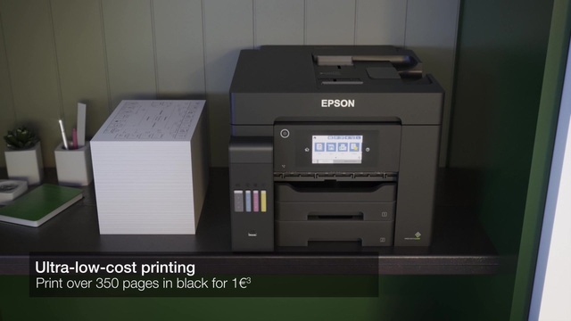 Epson EcoTank ET-5800, Imprimante multifonction Noir, Jet d'encre, Impression couleur, 4800 x 2400 DPI, A4, Impression directe, Noir