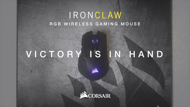 Corsair Ironclaw RGB Wireless, Gaming-Maus schwarz