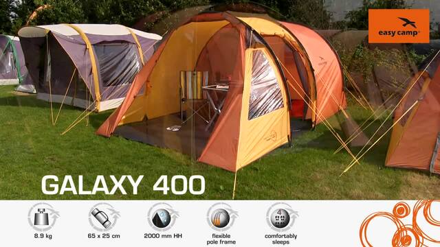 Easy Camp Galaxy 400 Steel Blue, 120413, Tente Bleu foncé/gris