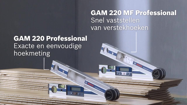 Bosch Hoekmeter GAM 220 MF Professional zwaaihaak Zilver/blauw