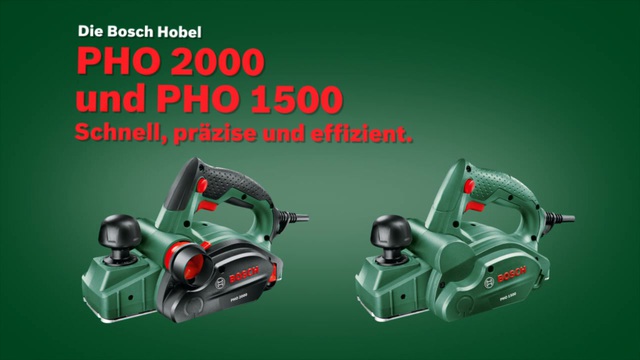 Bosch Elektrohobel PHO 1500 grün/schwarz, 550 Watt