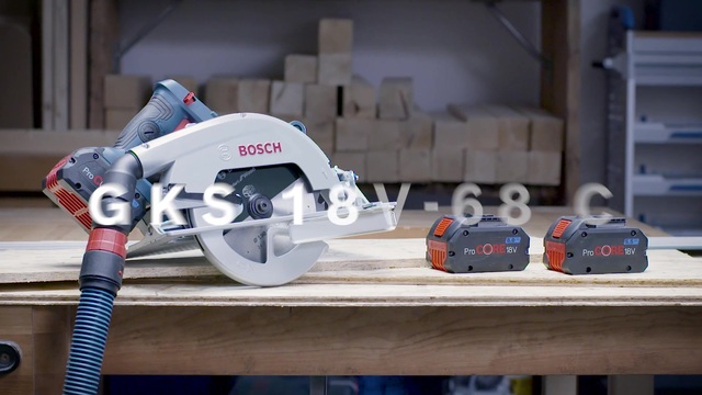 Bosch GKS 18V-68 C Professional 19 cm Noir, Bleu, Gris 5000 tr/min, Scie circulaire Bleu/Noir, Bois, Noir, Bleu, Gris, Sans brosse, 19 cm, 5000 tr/min, 7 cm