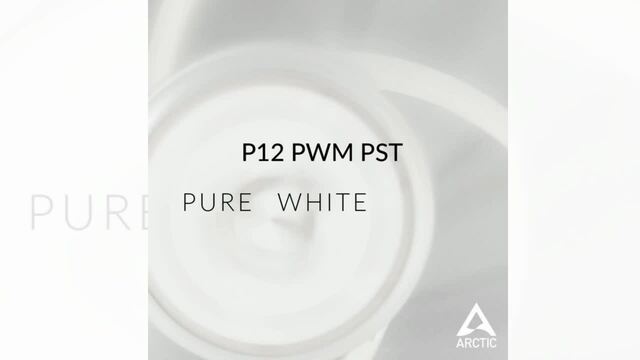 Arctic P12 PWM PST 120x120x25, Gehäuselüfter weiß