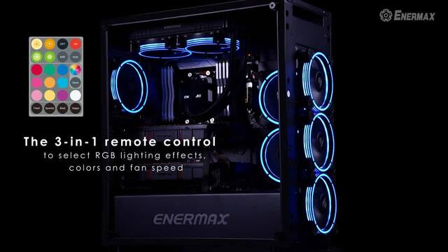 Enermax T.B. RGB Expansion Unit 120x120x25, Gehäuselüfter schwarz, ohne RGB-Controller