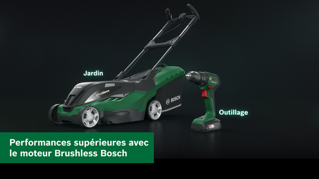 Bosch AdvancedRotak 36-850 Batterie Noir, Vert, Tondeuse à gazon Vert/Noir, 850 m², 46 cm, 2,5 cm, 8 cm, Lames rotatives, 50 L