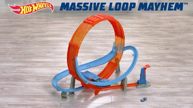 Hot Wheels Massive Loop Mayhem Track Set, Circuit Multicolore