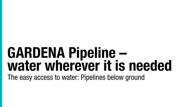 GARDENA Start-Set für Garten-Pipeline, Wasserhahn mit 2 Wassersteckdosen