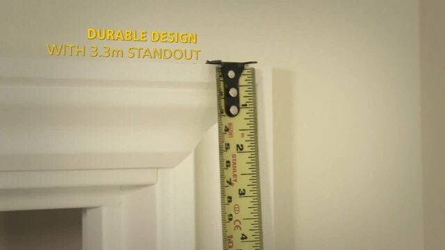Stanley Ruban à mesurer FatMax Pro Autolock, Mètre à ruban Noir/Jaune, 5 mètre, largeur 32 mm