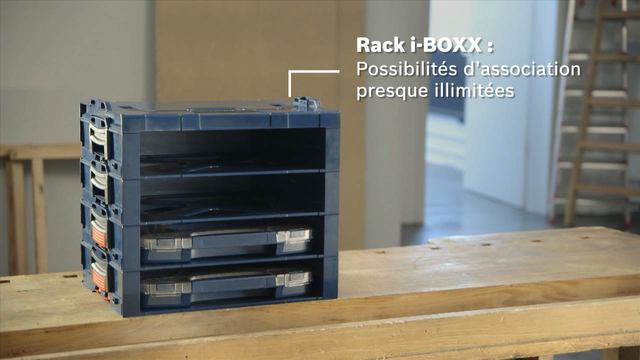 Bosch i-BOXX 53 Boîte à outils Plastique Bleu, Boîte à outils, Plastique, 367 mm, 318 mm, 53 mm, 800 g