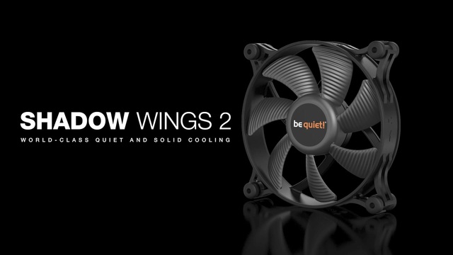 be quiet! Shadow Wings 2 PWM 120 mm case fan Zwart, 4-pin PWM fan-connector