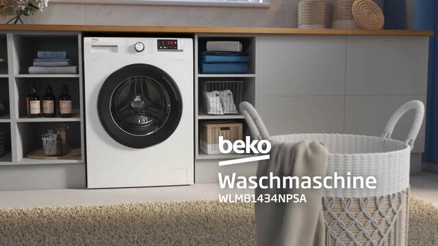 BEKO WLM81434NPSA, Waschmaschine weiß