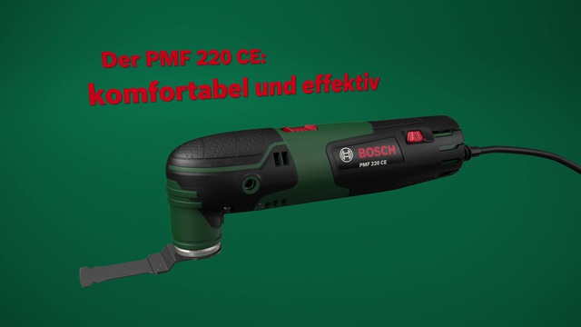 Bosch Multifunktions-Werkzeug PMF 220 CE grün/schwarz, 220 Watt, inkl. Zubehör Set klein