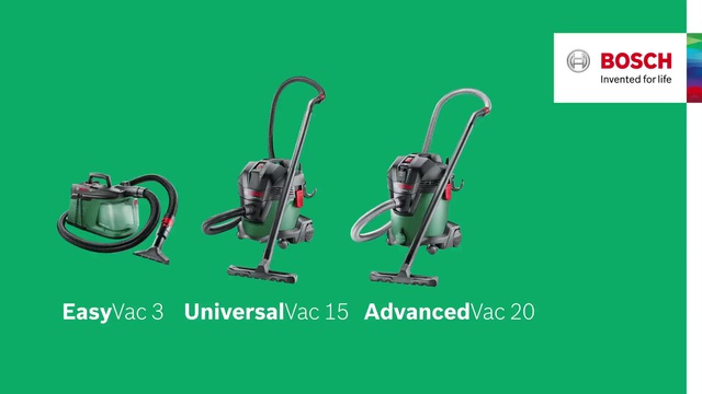 Bosch UniversalVac 15 nat- en droogzuiger Groen