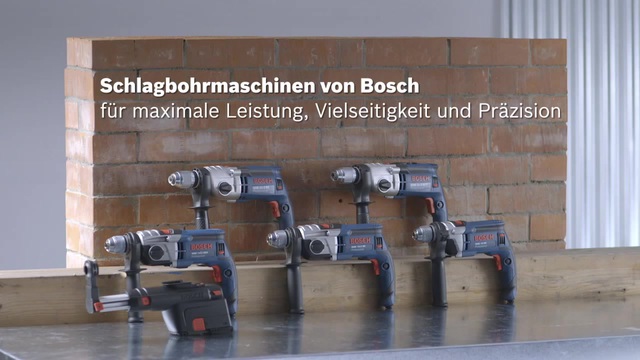 Bosch Schlagbohrmaschine GSB 16 RE Professional blau/schwarz, 750 Watt, Koffer