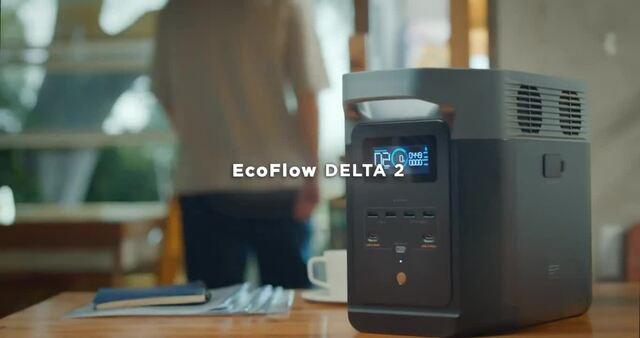 EcoFlow DELTA 2, tragbare Powerstation schwarz, 1.024 Wh, X-boost 2.700W, LFP-Akku