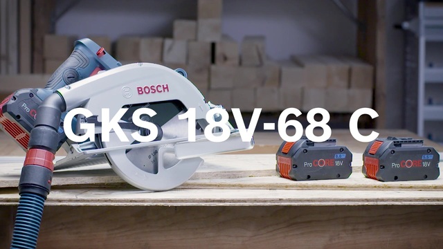 Bosch BOSCH GKS 18V-68 C + Zubehör      L-BOXX handcirkelzaag Blauw/zwart