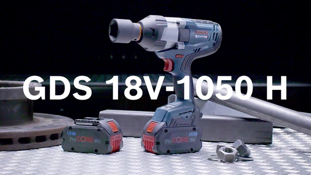 Bosch GDS 18V-1050 H 2x 8,0Ah      LBOXX slagmoersleutel Blauw/zwart