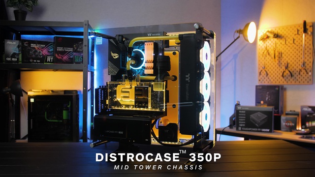Thermaltake DistroCase 350P, Bench/Show-Gehäuse schwarz/transparent