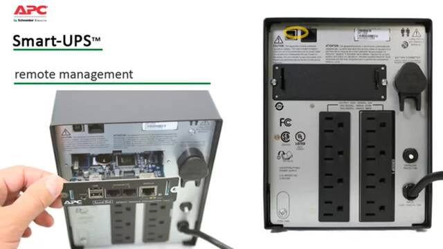 APC Smart-UPS Interactivité de ligne 0,75 kVA 600 W 8 sortie(s) CA Noir, Interactivité de ligne, 0,75 kVA, 600 W, Sinus, 151 V, 302 V, Vente au détail