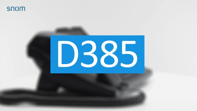 snom D385N, VoIP-Telefon schwarz