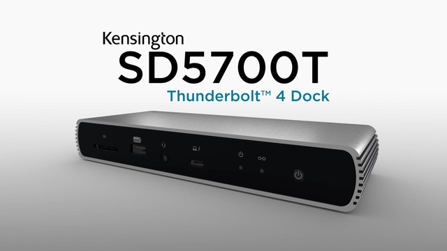 Kensington SD5700T Thunderbolt 4 Dockingstation grau/schwarz