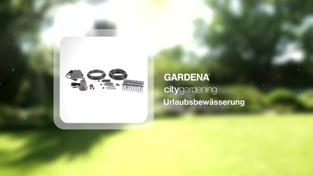 GARDENA city gardening Urlaubsbewässerung-Set 1265-20, Bewässerungssteuerung grau