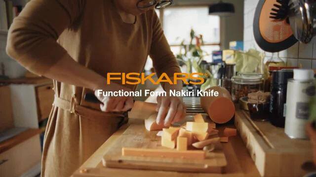 Fiskars Couteau Nakir Functional Form 158 mm Noir/en acier inoxydable