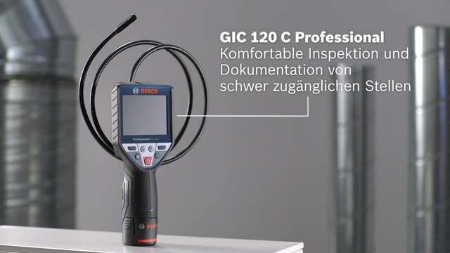 Bosch Inspektionskamera GIC 120 C Professional, 12Volt blau/schwarz, Li-Ion Akku 1,5Ah, in L-BOXX