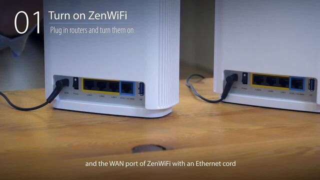 ASUS ZenWiFi XD5, Routeur Blanc, Wi-Fi maillé